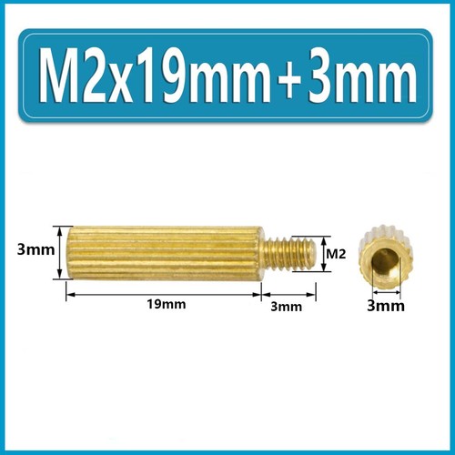 M2 Male Female Brass Standoff Spacer Round Knurling PCB Board Threaded Spacers - Bild 29 von 45