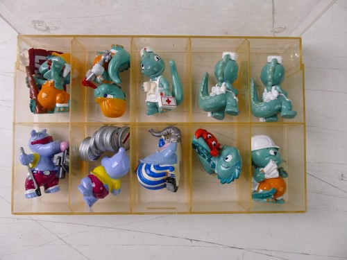 12 x 10 Figuren Ü-Ei in Boxen Dino Hippo Zwerge Bingo Birds 90er Jahre RB-117 - Bild 2 von 12