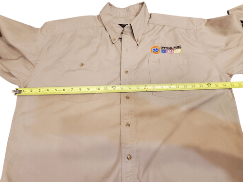 Nascar 76 Official Fuel Of Nascar Long Sleeve Button Up Shirt Size XL - Picture 6 of 6