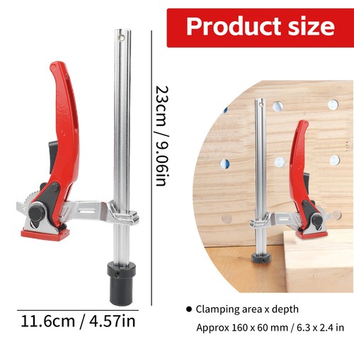Woodworking Clip Bar Clamp F-tyle Grip Quick Ratchet Release Squeeze Tools 160mm - Picture 10 of 12
