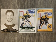 2021-22 Jeremy Swayman O-Pee-Chee Glossy Silver & Portraits & Parkhurst Rookies