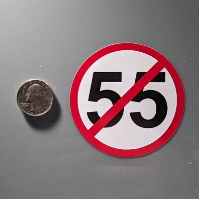 Can't Drive 55 Decal Sticker Vinyl | For Car Laptop Window Tumbler