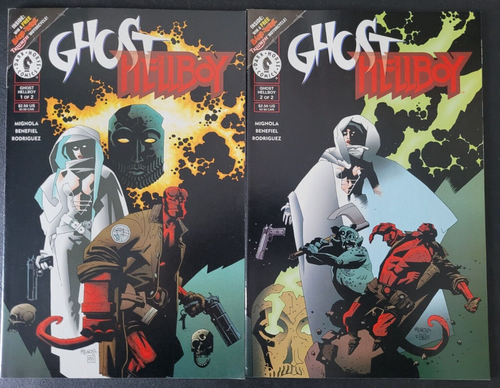 GHOST HELLBOY #1-2 (1996) DARK HORSE COMICS MIKE MIGNOLA! FULL COMPLETE SERIES!