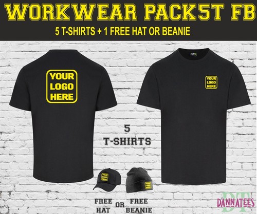 Workwear Package Printed 5xT-shits Personalised * S to 6XL Mix sizes and colours - Picture 6 of 6