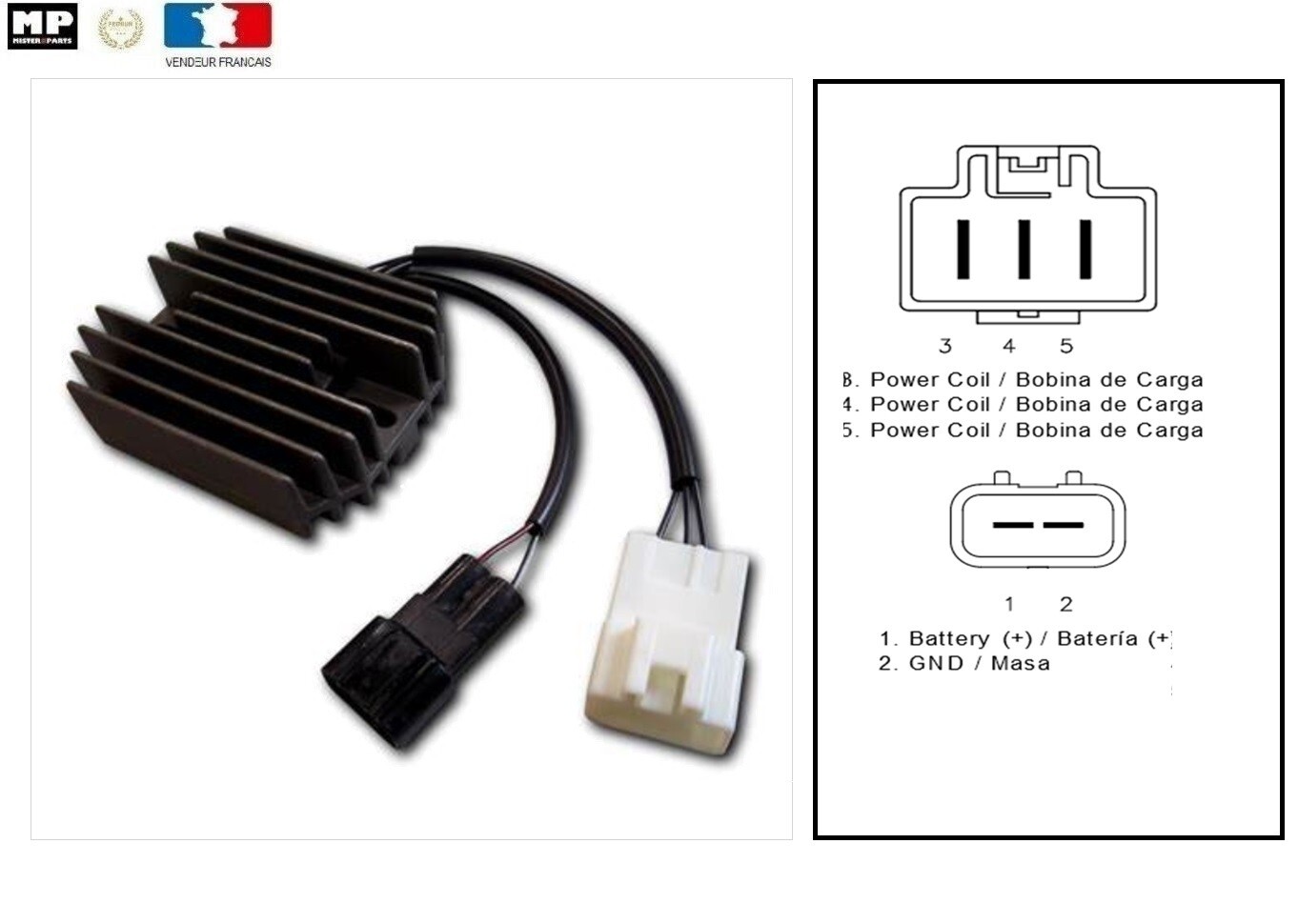 Régulateur de tension 32800-10G30 Suzuki AN 650 et VL 1500