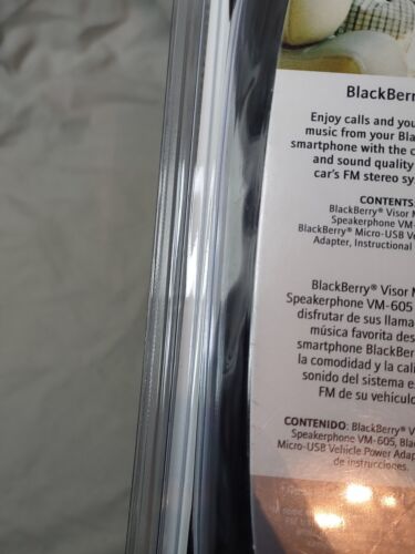 BlackBerry VM-605 Noir Support Visière Sans Fil Bluetooth Autoradio Haut-Parleur - Photo 10 sur 12