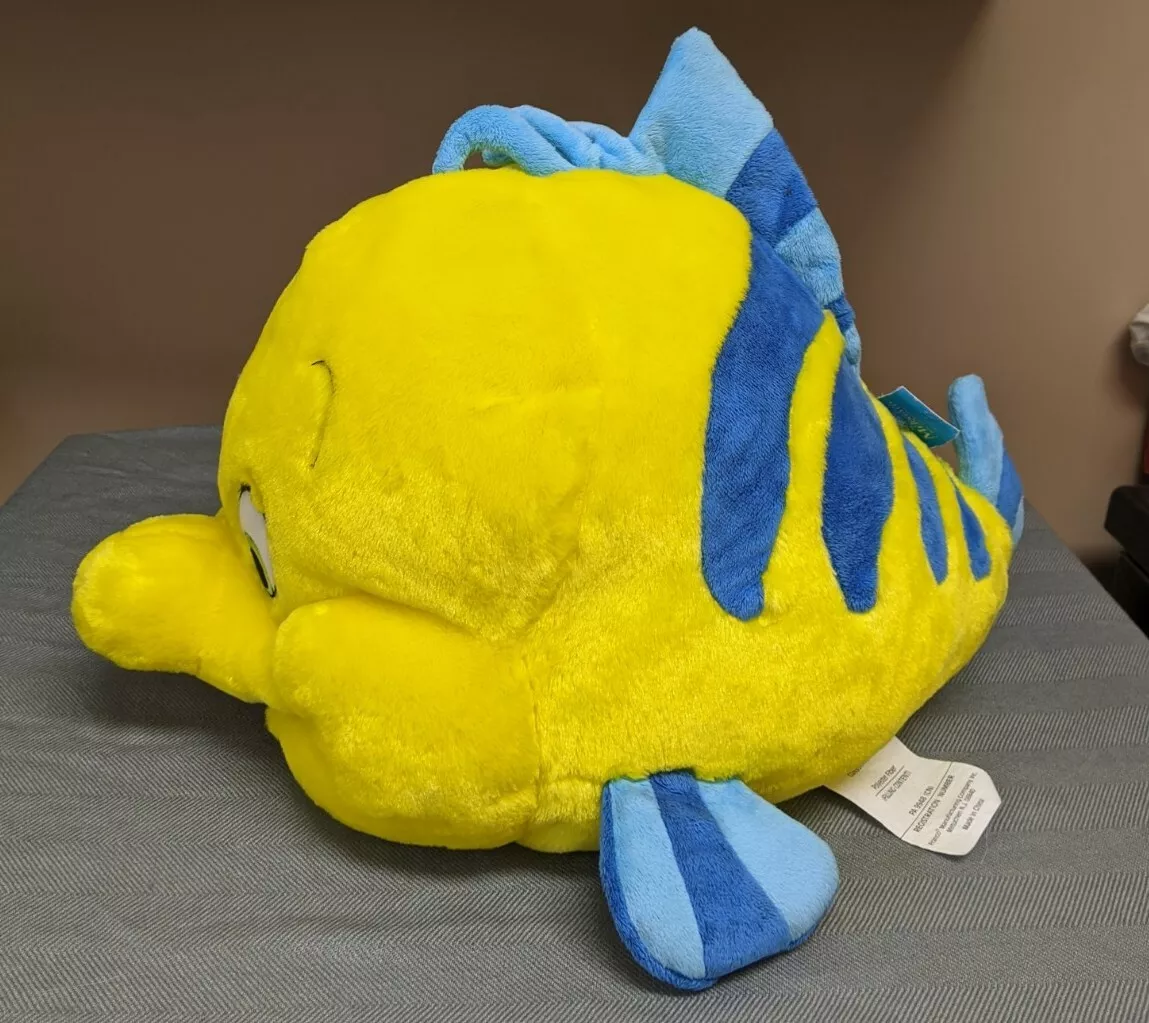 Disney Official Little Mermaid Flounder Pillow Pet Plush Stuffed