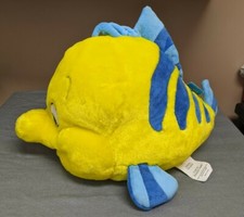 Disney Official Little Mermaid Flounder Pillow Pet Plush Stuffed Animal 17"