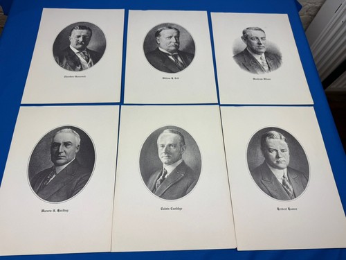 35 impresiones de RETRATO PRESIDENCIAL C.1965, portafolio, Washington, Lincoln, Kennedy - Imagen 5 de 14