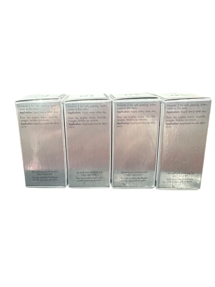 4 pcs -Nailtiques FORMULA # 2 New In Box 1/4 oz / 7 ml - Image 3 of 3