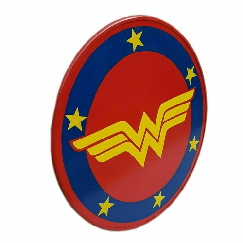 Girl DC Super Hero Wonder Woman Shield Halloween Steel 22 Inch War Design - Picture 7 of 9