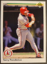1990 Upper Deck St. Louis Cardinals Baseball Card #469 Terry Pendleton
