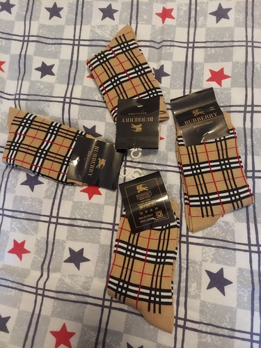 Burberry New Nova Check Cotton  Children Socks, 1 pair - Picture 1 of 3