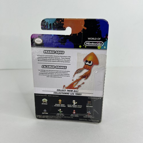 ORANGE SQUID World of Nintendo 2" Figure by Jakks Pacific 2016 SPLATOON - Picture 2 of 4