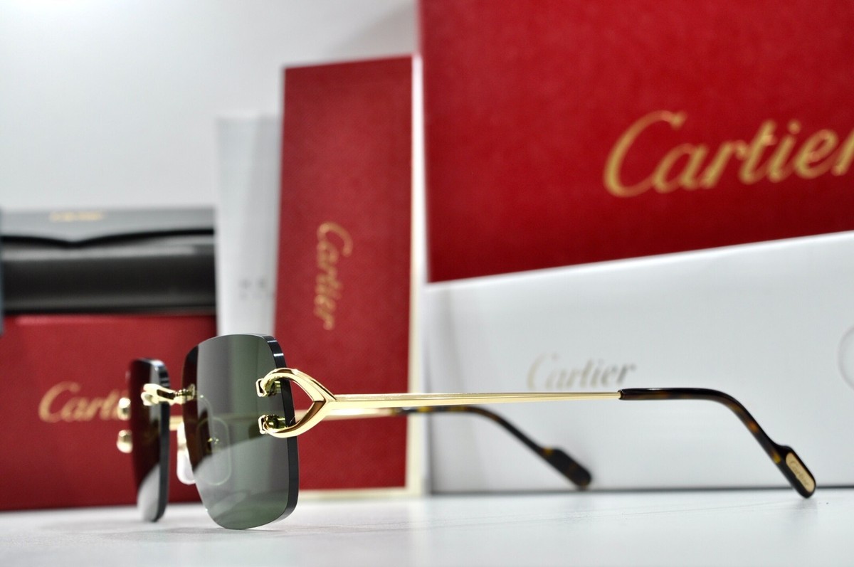 New Cartier Rimless Piccadilly bigC Decor silver Occhiali