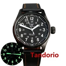 Tandorio 39mm Sapphire Glass NH35 Auto Men Watch 200M Diving Luminous Black Dial