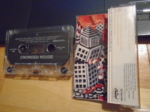 RARE OOP club Crowded House CASSETTE TAPE Temple of Low Men RICHARD THOMPSON '88 - Picture 2 of 2