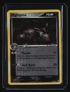 Pokemon MIGHTYENA 18/108 (Holo Rare) Power Keepers - LP/Light Play