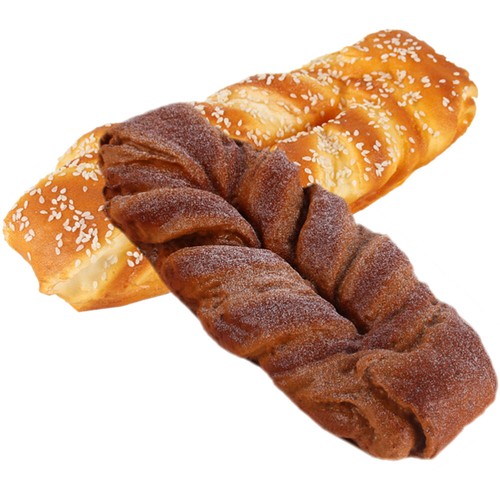 2pcs realistisches Brotmodell realistische falsche Brot -Ornament -Requisite