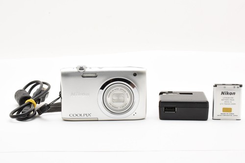 [TOP MINT] Nikon COOLPIX A100 Silver Compact Digital Camera From Japan # 2503119