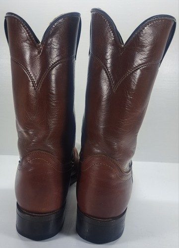 Laredo Herren Dunkelbraun Leder Cowboy Western Stiefel Zum Überziehen 8,5 D Hergestellt in den USA 7925 - Bild 7 von 10