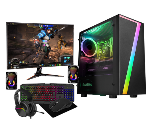Pacchetto PC da gioco veloce Core i7 16 GB RAM 1 TB HDD & 480 GB SSD GT730 4 GB Win 11 22 pollici - Foto 8 di 11