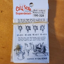 Steam Engine Bell Bracket Brass  Air Ringer  Anti Rotation To Cal Scale 190-328