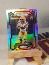 2023 Dontayvion Wicks TRUE Rookie Silver/Holo Prizm SP #333 RC Green Bay Packers