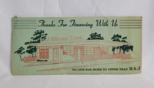 Vintage M & J Automobile Finance Corp Advertising Envelope Folder Forest City NC