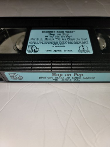 Dr. Seuss -Hop On Pop -Plus 2 More -Dr Seuss Classics -VHS - Picture 6 of 6