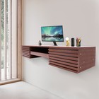 Modern Wall Mounted Desk with Pull Out Drawer, Ecological Board Wall Organizer