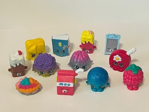Shopkins Mixed Lot 12 Anthropomorphic Moose Toy Figures Milk Pie Egg Book S11 - Picture 2 of 4