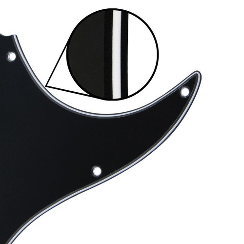 New Pickguard STRATOCASTER HSS Black 3 Ply for Guitar STRAT - Picture 2 of 4