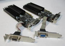 Lot of 2 XFX One 1GB DDR3 DVI HDMI VGA PCIe Video Graphics Card 0N-XFX1-PL/PLS