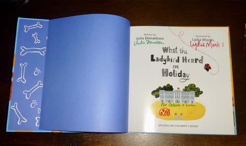 DOUBLE SIGNED 1st Print What The Ladybird Heard On Holiday Julia Donaldson UK HB - Picture 2 of 10
