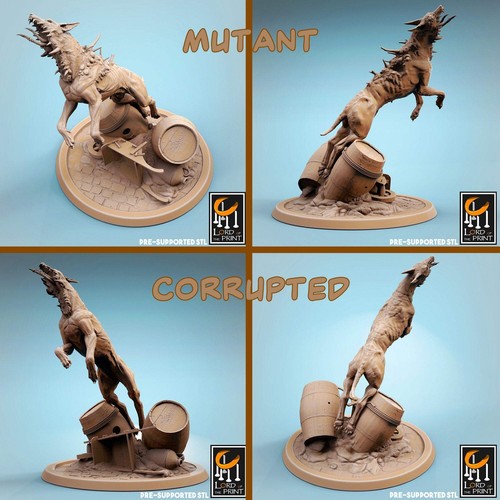 Perros corruptos | ESCALA DE MESA | TTRPG Monstruo Miniatura | Miniaturas de Reescala - Imagen 9 de 20