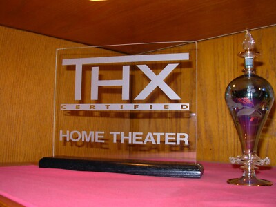 THX (CERTIFIED)  ETCHED GLASS HOME THEATER SIGN