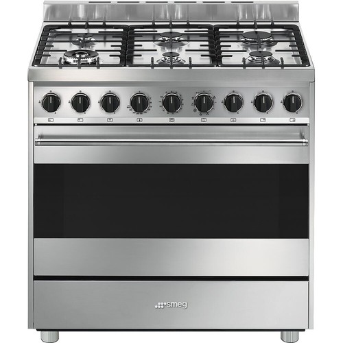 SMEG B91GMXI9 CUCINA 90X60 6 FUOCHI A GAS FORNO ELETTRICO MULTIFUNZIONE - PROMO - Foto 2 di 2