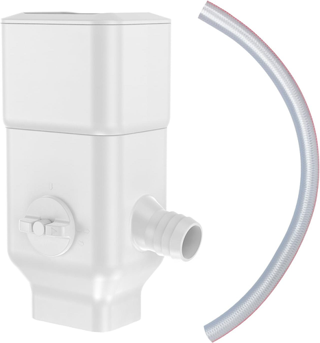 Desviador de bajante de agua de lluvia se adapta a desviamientos de sistema de colección de 3”X 4” de gran tamaño 2”X3”