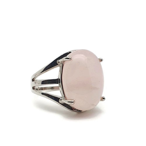 Ring Oval Gemstone Natural Crystal Boho Chakra Cocktail Adjustable Silver Plated - Picture 49 of 330