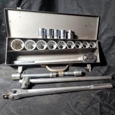 19 pc Set Craftsman 3/4" Socket Ratchet V Series Breaker Snap-On Adapter Vintage