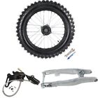 16" Rear Wheel 90/100-16 Tire Rim & Swing Arm For Dirt Pit Bike Kawasaki Yamaha