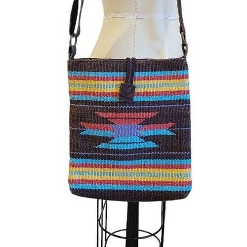 Western Christian Livingston Crossbody Brown Aztec Cowgirl Handbag Purse - Picture 2 of 5