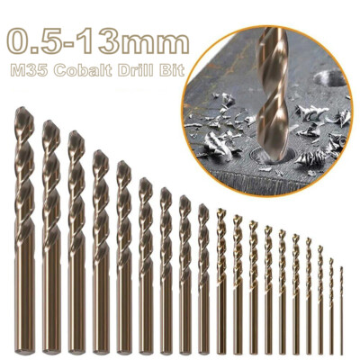 #ad #ad Box Of 5 10 x HSS Gold Cobalt Jobber Drill Bit For Stainless amp; Hard Steels $68.99