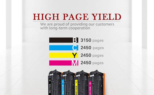 Juego de tóner 206A 206X para HP Color Laserjet Pro MFP M283fdw M283cdw M255dw Lote - Imagen 3 de 14