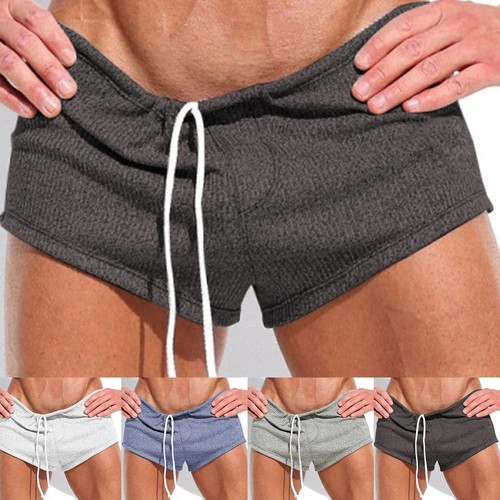 Summer New Men'S Daily Casual Shorts Drawstring Elastic Waist Sexy Quarter. - Picture 10 of 22