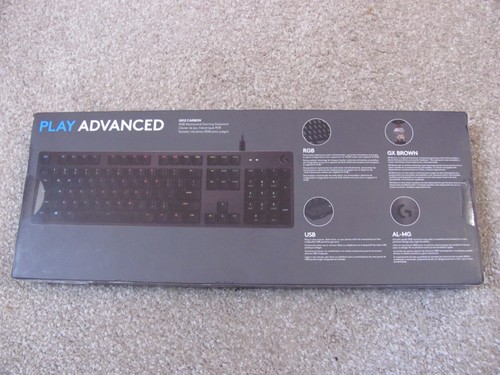 New Logitech G512 CARBON RGB Mechanical Gaming Keyboard with GX Brown Switches - Picture 3 of 7
