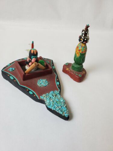Pair Zuni Sculptures By T. Yatsattie