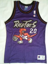 VINTAGE MADE IN USA CHAMPION TORONTO RAPTORS #20 STOUDAMIRE JERSEY SIZE 40