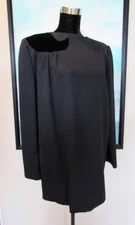 VTG VALENTINO Boutique Black Wool & Velvet Short Dress Sz M/L